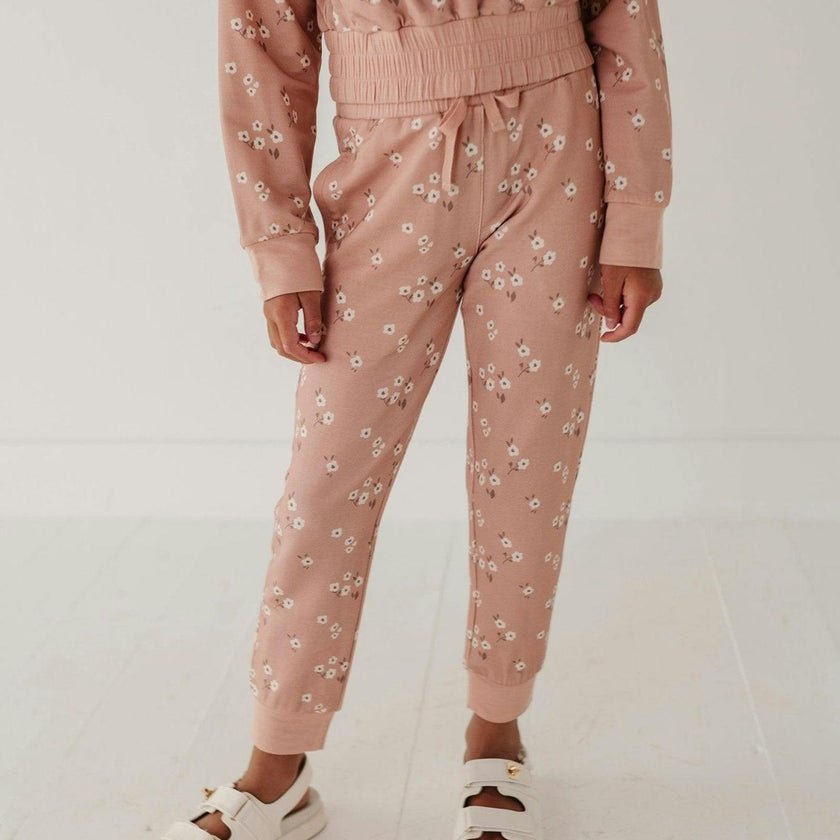 Girl's Terry Jogger Heart Twinkle Floral