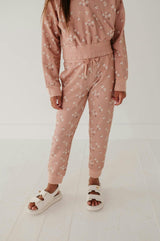 Girl's Terry Jogger Heart Twinkle Floral