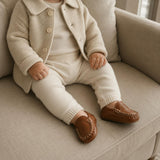Moccasin Baby | Natural Brown Leather