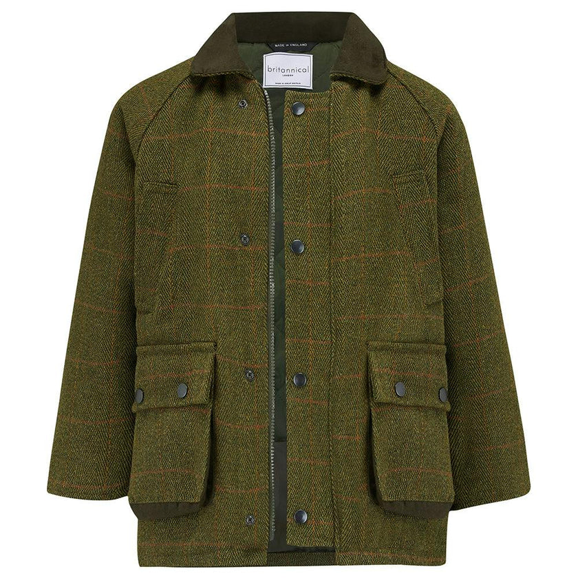 Lyall Greenbelt Tweed Coat - Olive