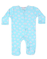 Baby Zipper Footie - Daisy Pop