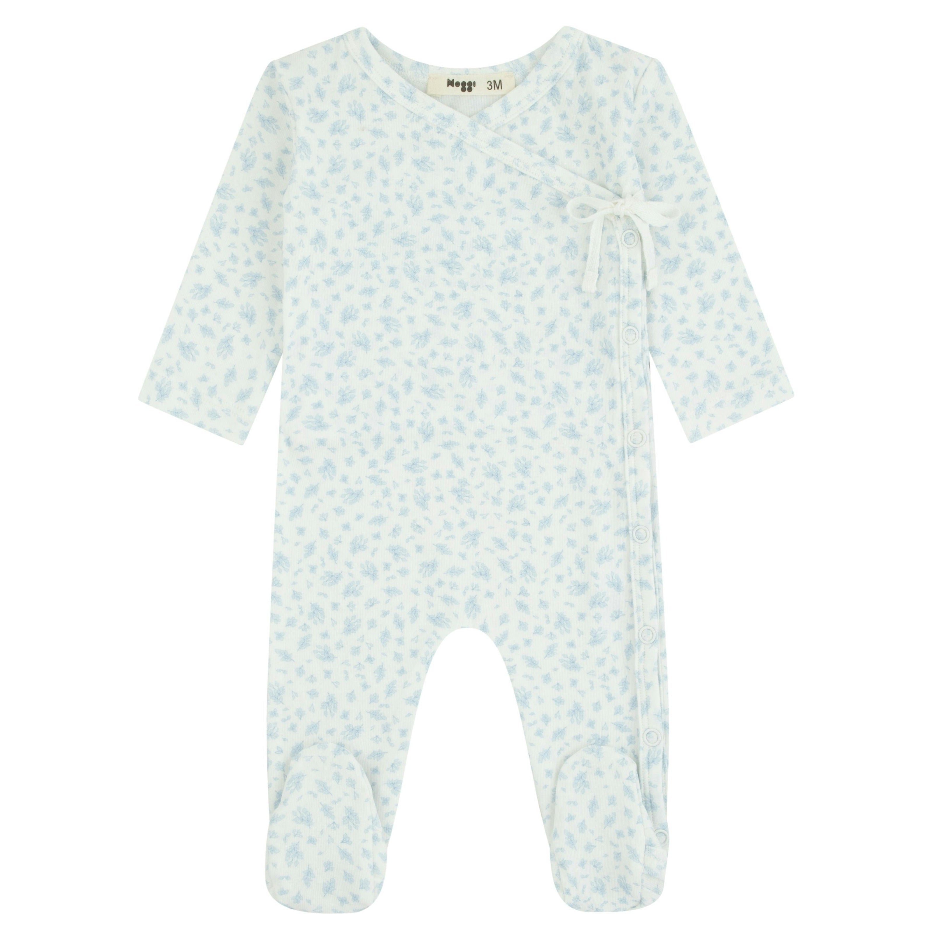 Floral Printed Wrap Footie, Boys