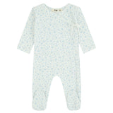 Floral Printed Wrap Footie, Boys