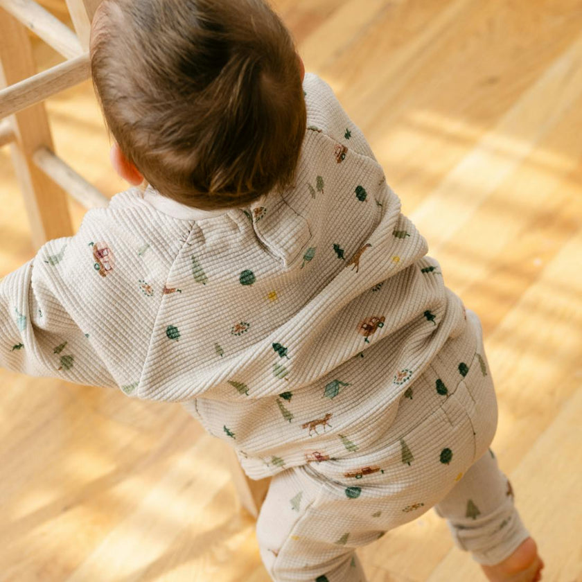 Organic Cotton Waffle Long Sleeve Tee