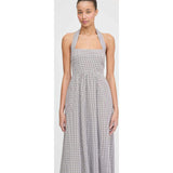 The Fleur Midi Dress - Chocolate Gingham
