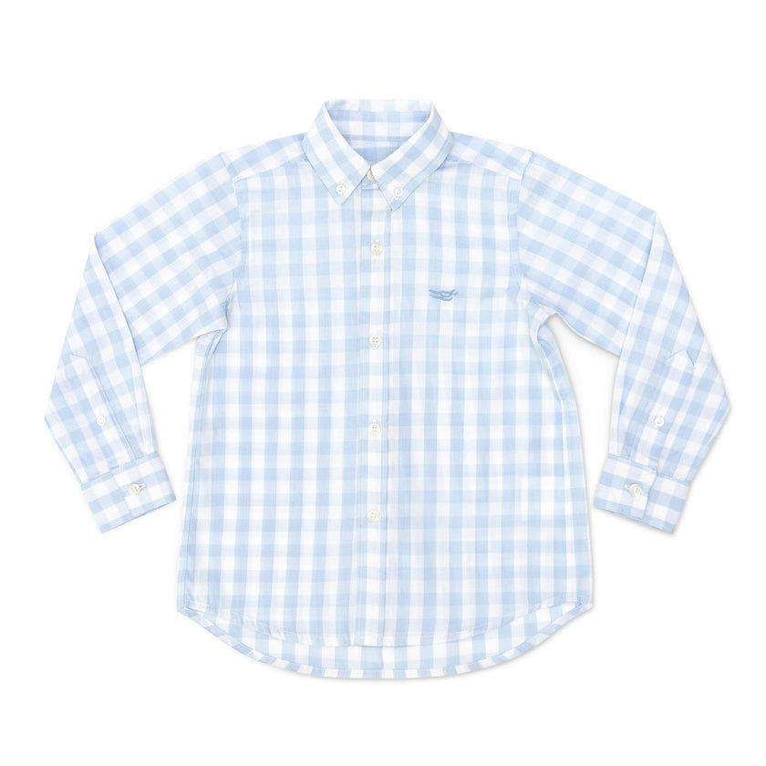 Bennett Button Down in Bailey's Bay Blue Gingham