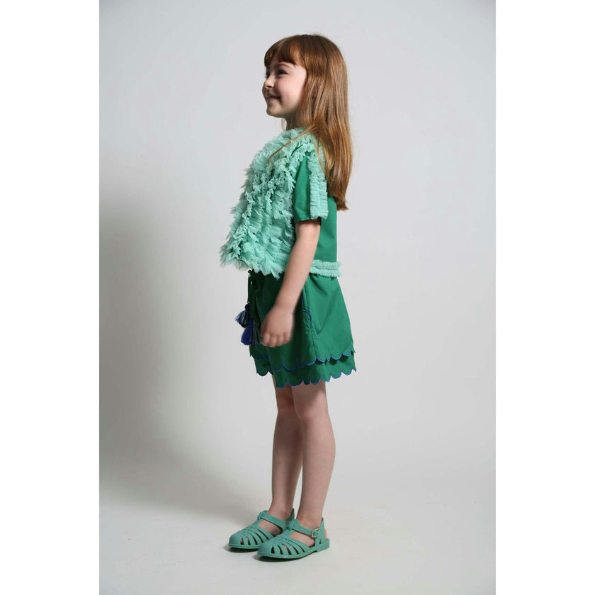 LAUREL SCALLOPED SUMMER SHORTS