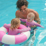 Mini Tube Pool Ring: Zest Magenta Stripe