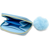 Teddy Pom Pom Zip Wallet
