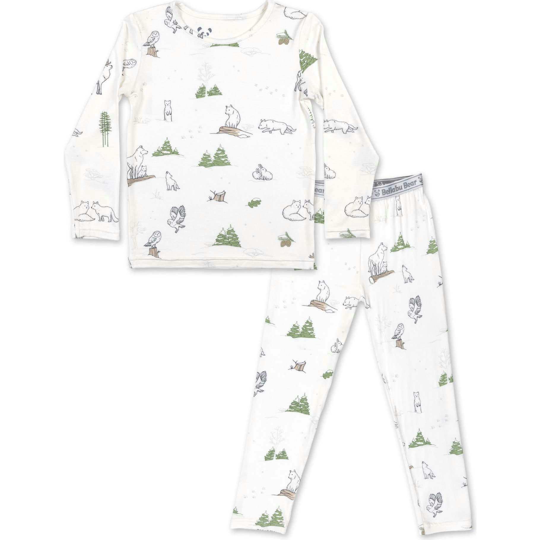 Winter Forest Animals Bamboo Kids Pajamas