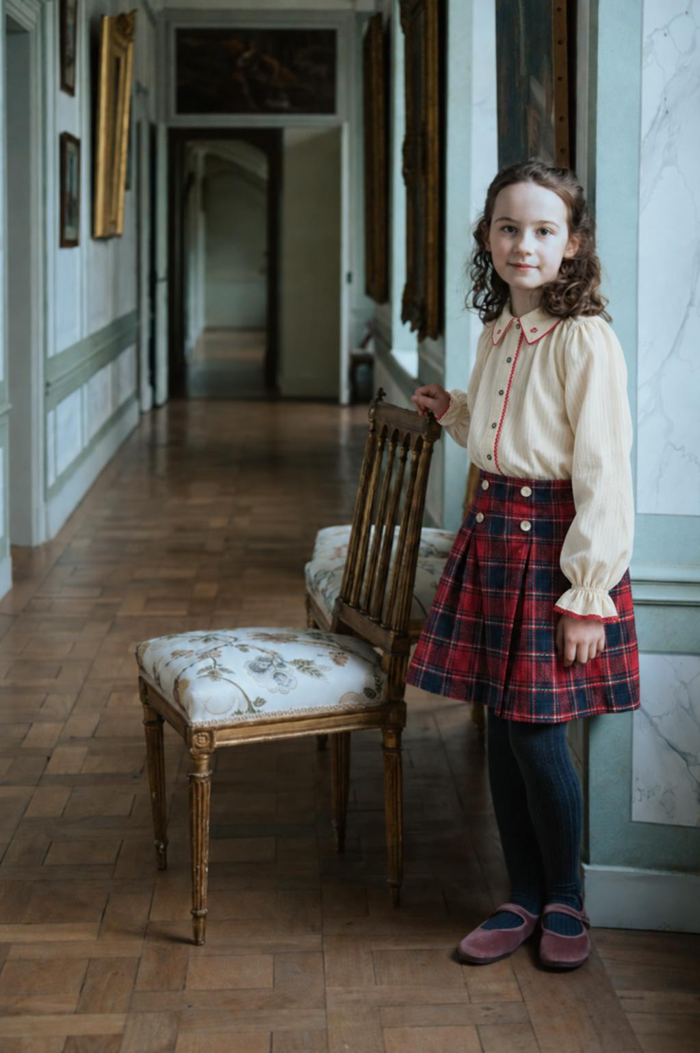 Girls’ Kilt Pleated Tartan Skirt