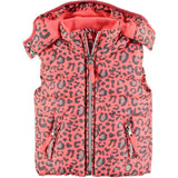 Animal Print Puffer Vest