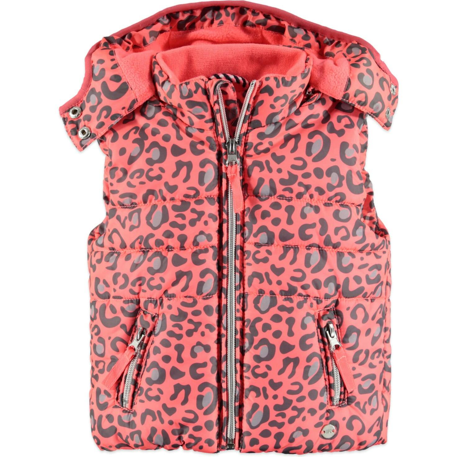 Animal Print Puffer Vest