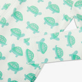 Baby organic animal friends zip footie