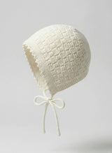 The Aspen Cashmere Baby Bonnet | Cream