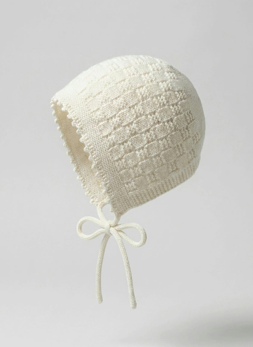 The Aspen Cashmere Baby Bonnet | Cream