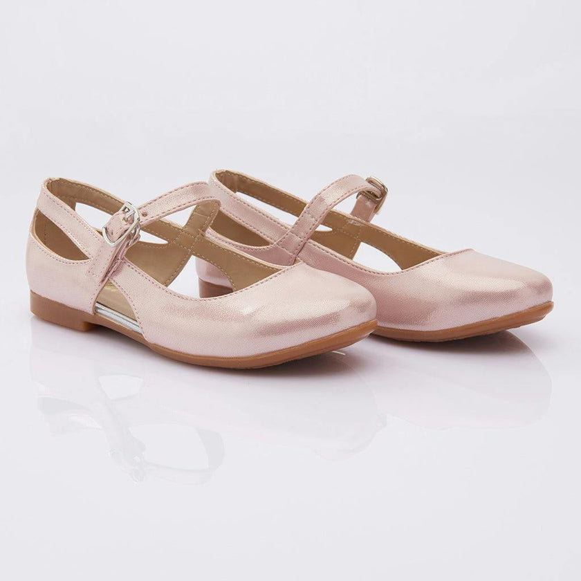 Toddler Pink Cut-Out Flats