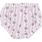 Winding Roses Stripe - Smocked Ruffle Sundress & Bloomer