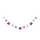 Rainbow Magic Wool Felt Garland