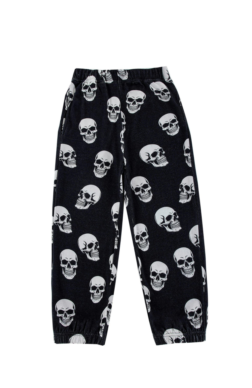 Soft Fleece Jogger, Skulls