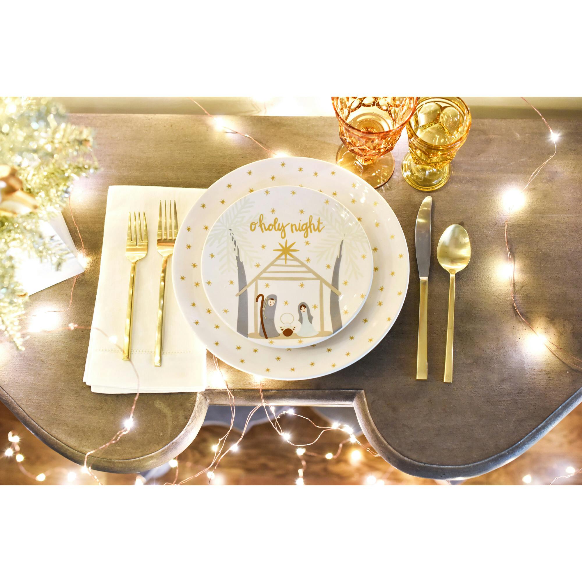 Gold Star Dinner Plate