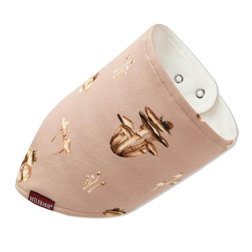 Mushroom Organic Cotton Kerchief Bib