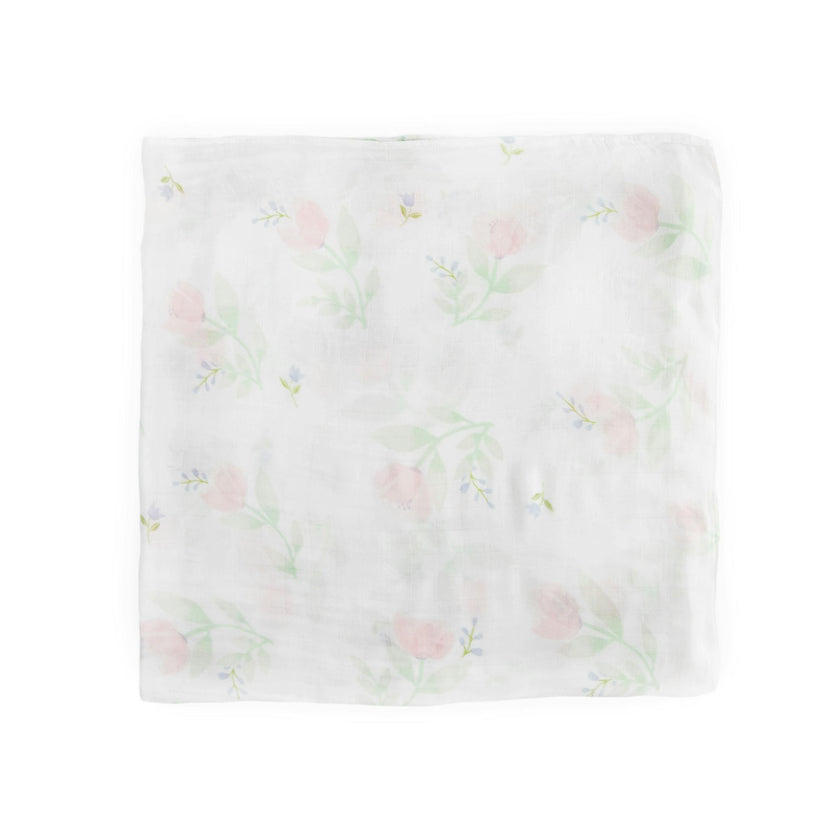 Deluxe Muslin Swaddle Blanket - Pink Peony