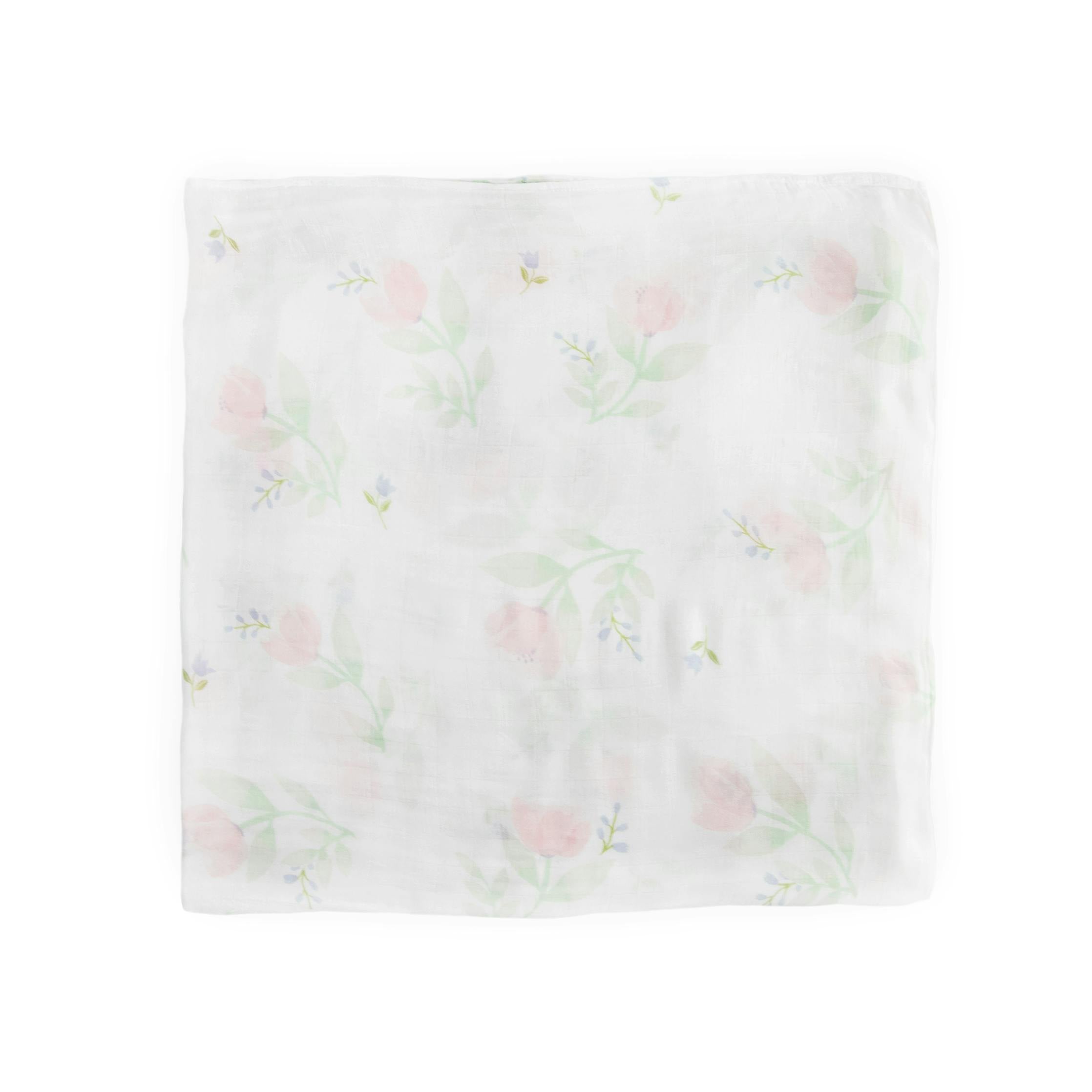 Deluxe Muslin Swaddle Blanket - Pink Peony