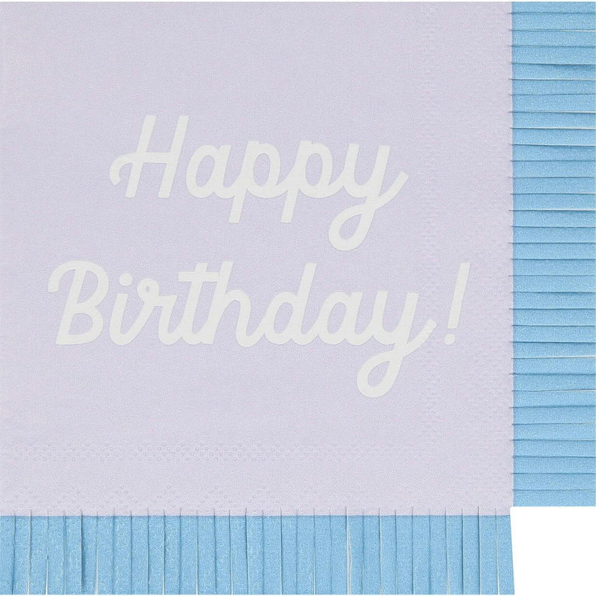 Mixed Happy Birthday Small Napkins
