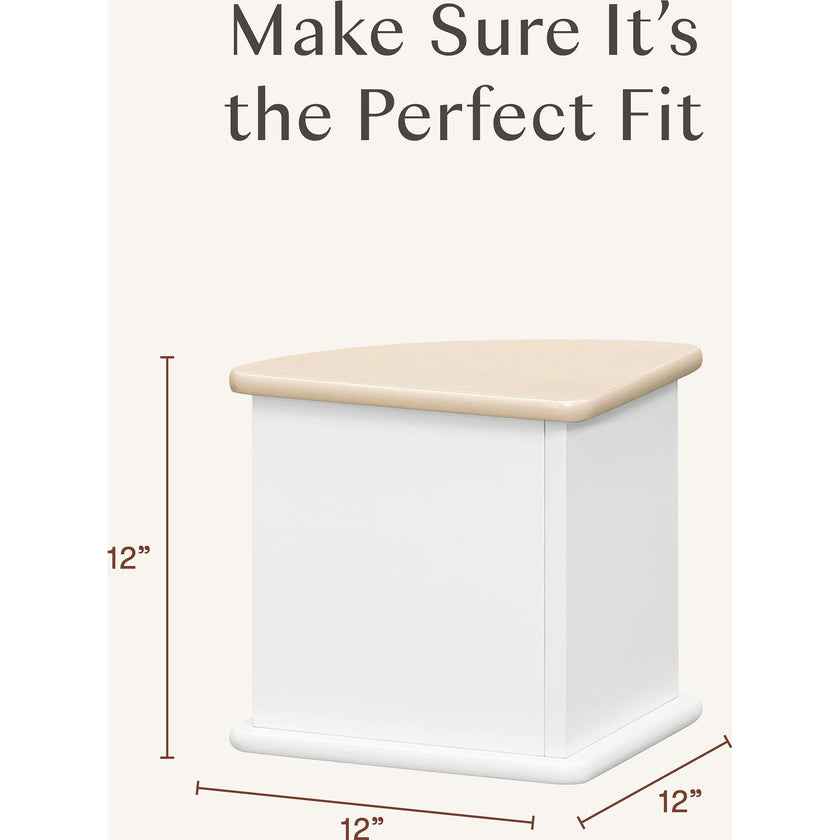 Nessa Nesting Play Table in White and Washed Natural