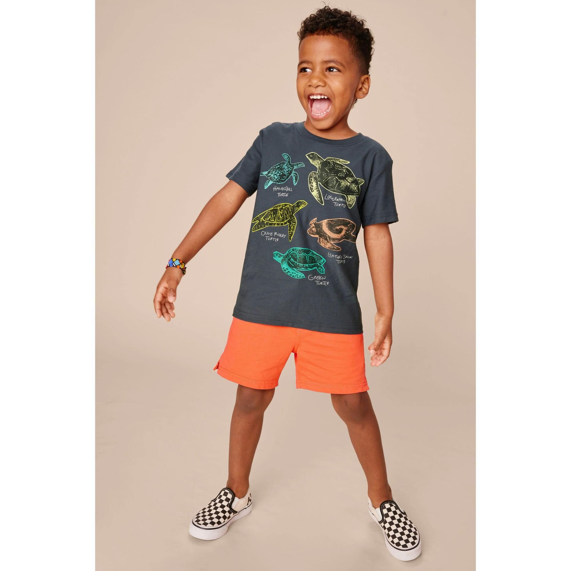 Knit Mid-Thigh Drawstring Shortie, Red