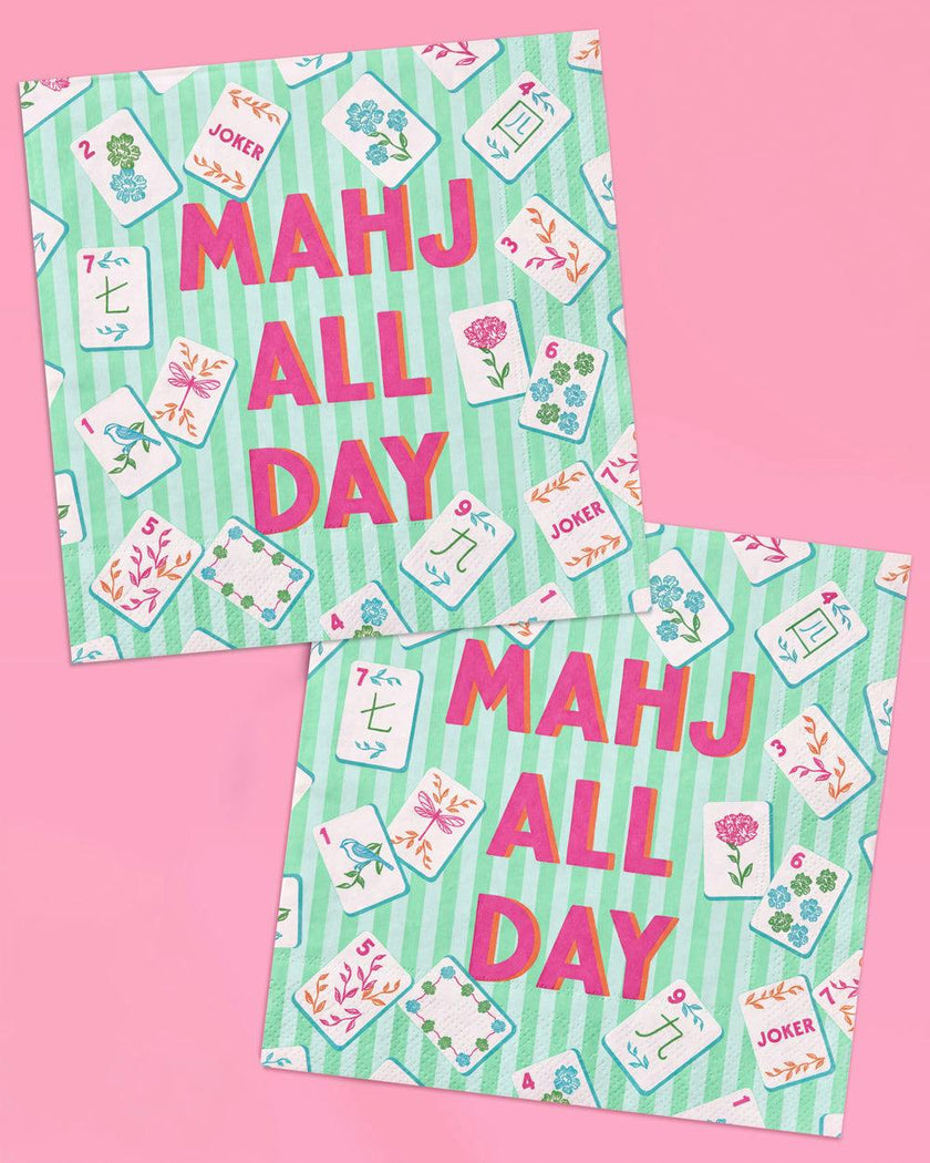 Mahj All Day Cocktail Napkins - 25 paper napkins