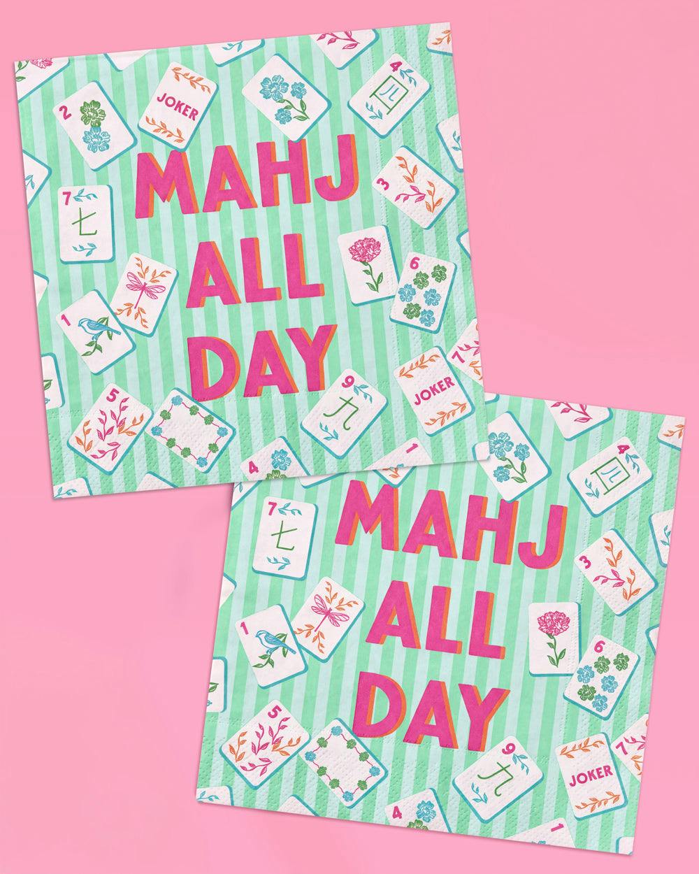 Mahj All Day Cocktail Napkins - 25 paper napkins