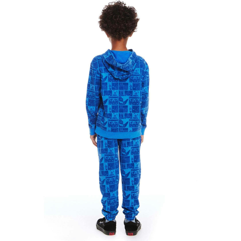 SpongeBob SquarePants™ x Andy & Evan® | Kids (2-7) Stone-Washed Character Collage Sweatshirt Set