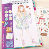 Fashion Design Sketchbook: Blooming Creativity - Includes 90 Stickers & Stencils