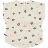 All-Over Blowfish Graphic Print Short Sleeve Top
