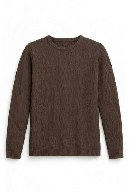 Textured Crew Neck Top