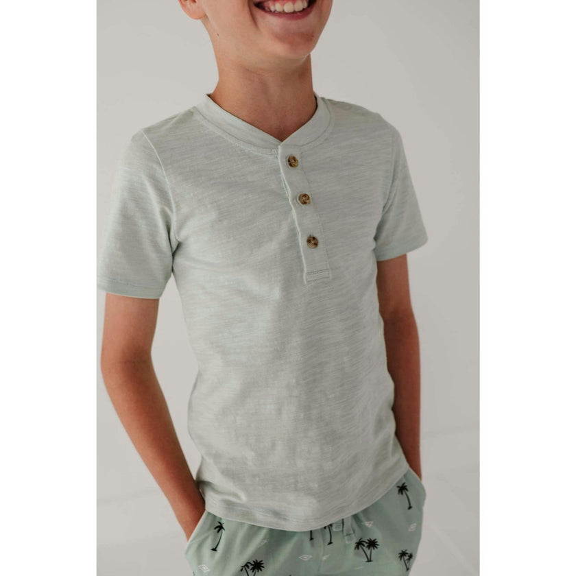 Short Sleeve Henley Shirt