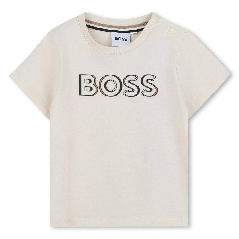 Sand Short Sleeve Logo T-Shirt