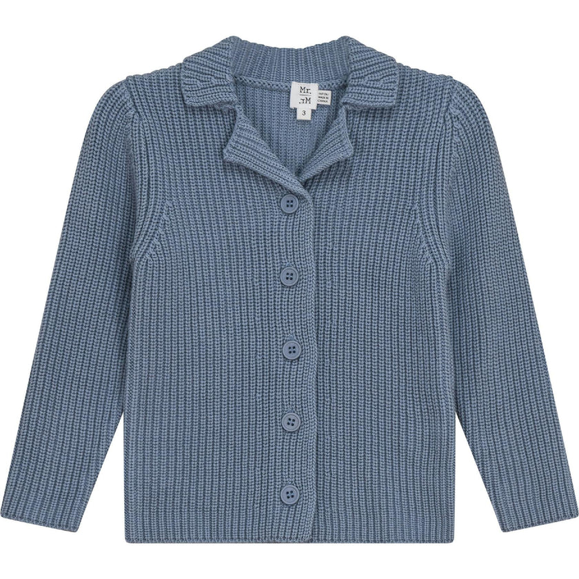 Knitted Top Blue Grey