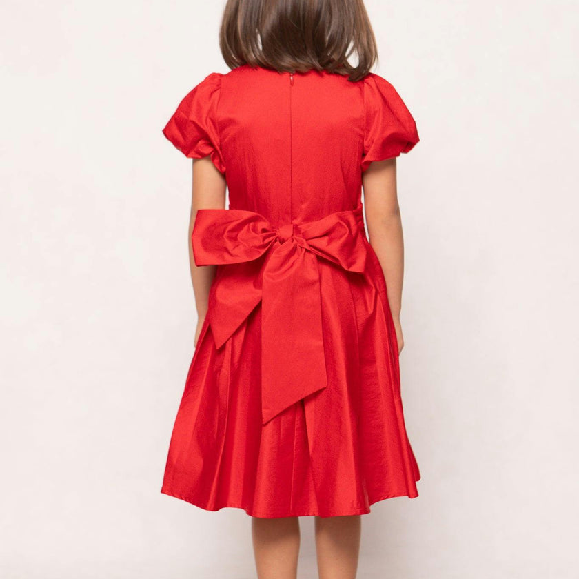 Mini Wrenley Dress in Red Taffeta