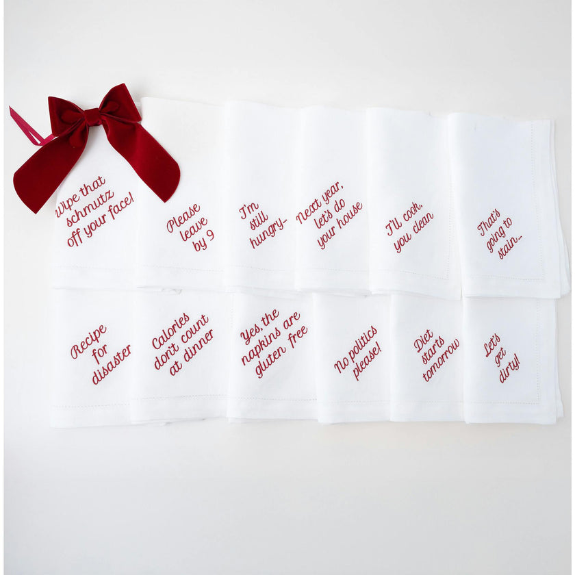 Mixed Messages Dinner Napkins
