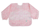 The Cover Everything Bib in Bows on Pink