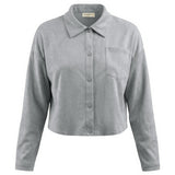 Cotton Linen Cropped Blouse