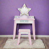 Little Princess Star Vanity with LED Illuminated Mirror