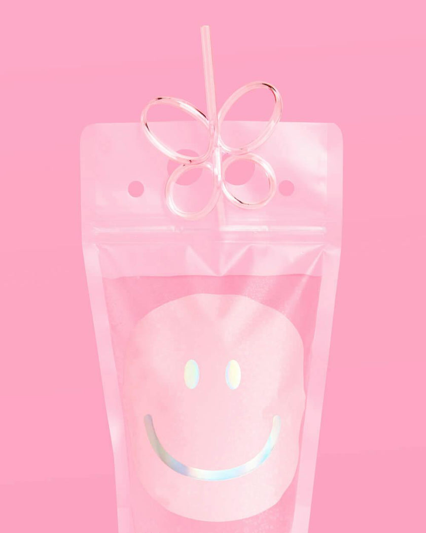 Smiley Sippers - 16 pouches + straws