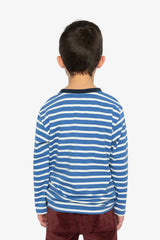 Long Sleeve T-Shirt Blue And White Stripes