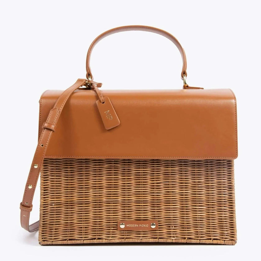 THE LARGE LUNCHER - BROWN WICKER