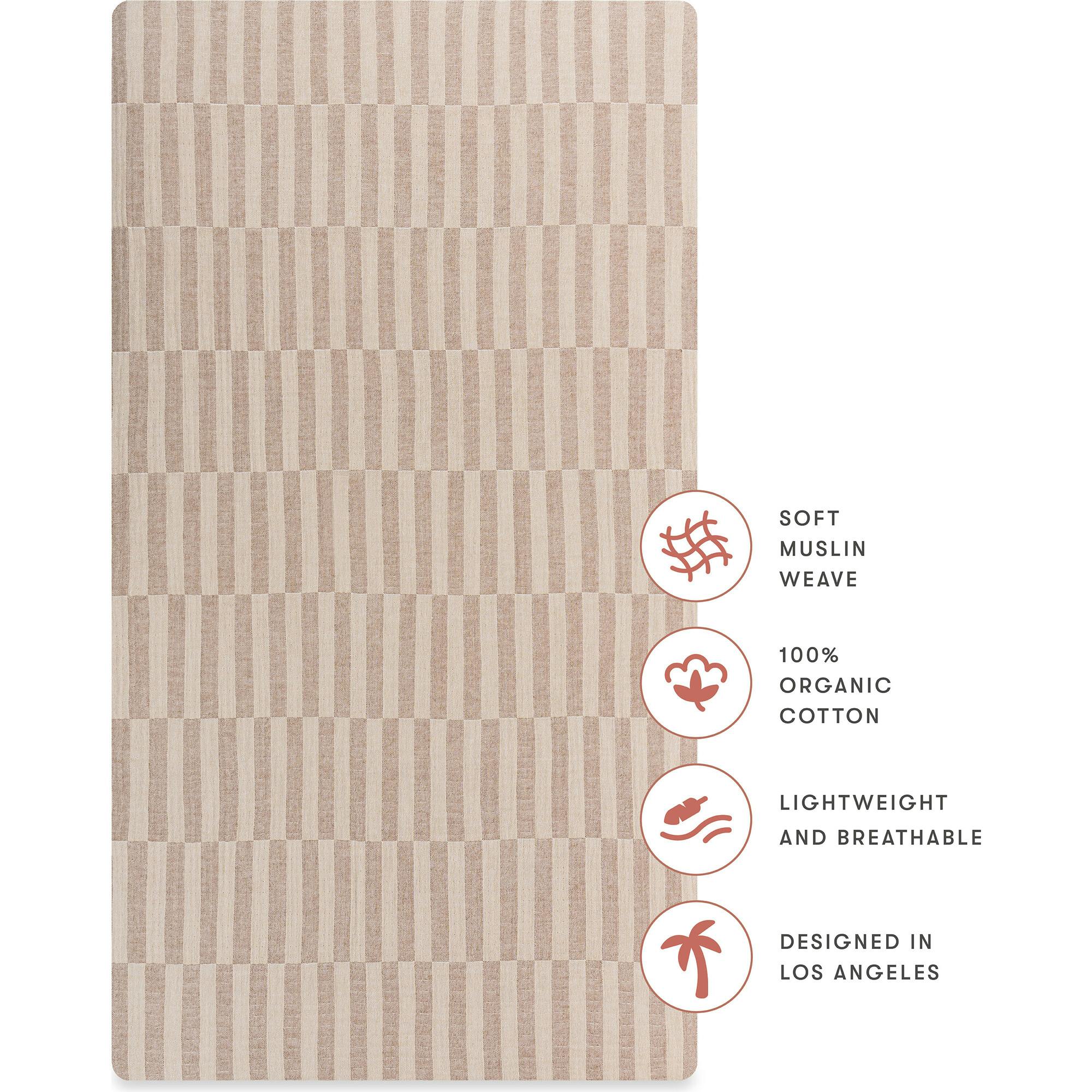 GOTS Certified Organic Muslin Cotton Crib Sheet