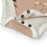 Mushroom Organic Cotton Ruffle Long Sleeve One Piece